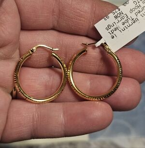 Giani Bernini 18k Gold Plated Sterling Silver 925 Hoop Earrings